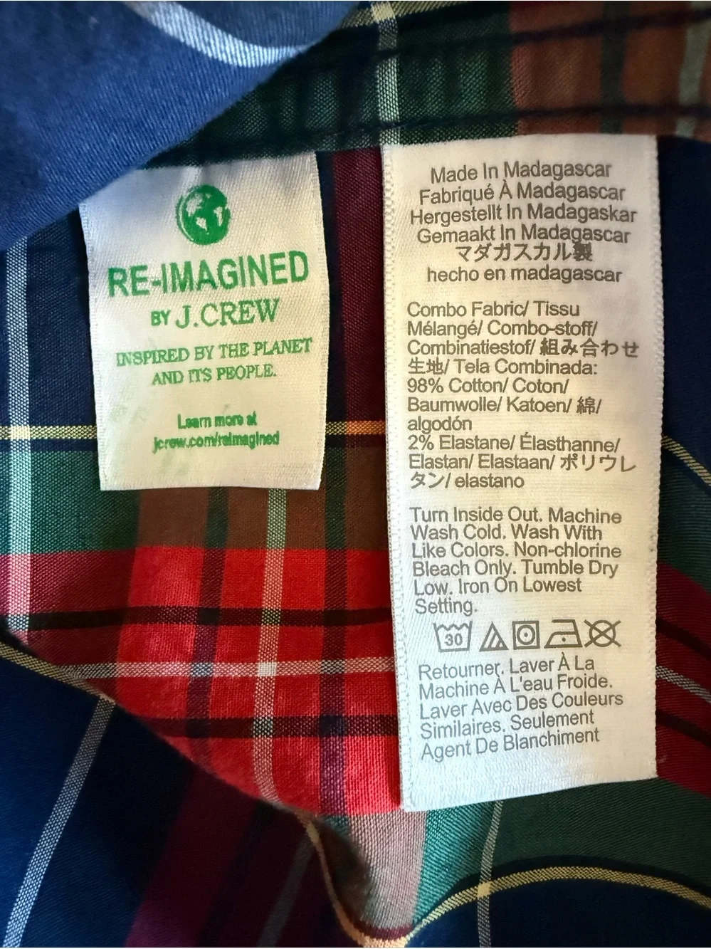 J. Crew size slim